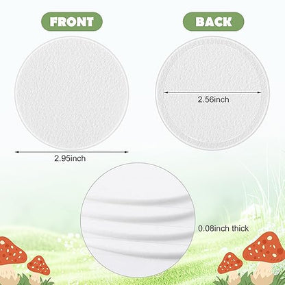 24 Pcs 2.5" Monotub Adhesive Filter Disks-2MM Thick Monotub Filter Discs-Monotub Filters for Mushroom Growing Supplies Filter Pad Replacements