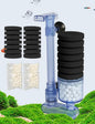 UPETTOOLS 10-40 Gla Aquarium Sponge Filter Ultra Quiet Aquarium Air Pump Small Sponge Fish Tank Filter Comes with 2 Sponges 2of Bio Ceramic Media Balls