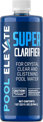 Pool Clarifier Ultimate Clarity Booster - Pool Clarifier for Crystal Clear Water, Fast Acting & Long Lasting, Reduces Cloudiness & Enhances Filter Performance, Safe for All Pools, 32 oz