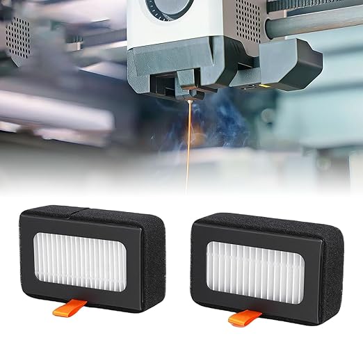2PCS 13 Activated Carbon Air Filter Replacement for Lab X1 P1 Series 3D Printers with Dual Filtration for Nanoparticles VOCs Odors