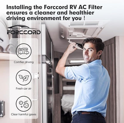 6-Pcs RV AC Filters 16''x6'' Replacement for Coleman Mach Air Conditioner Vent MERV 6 AC Filter