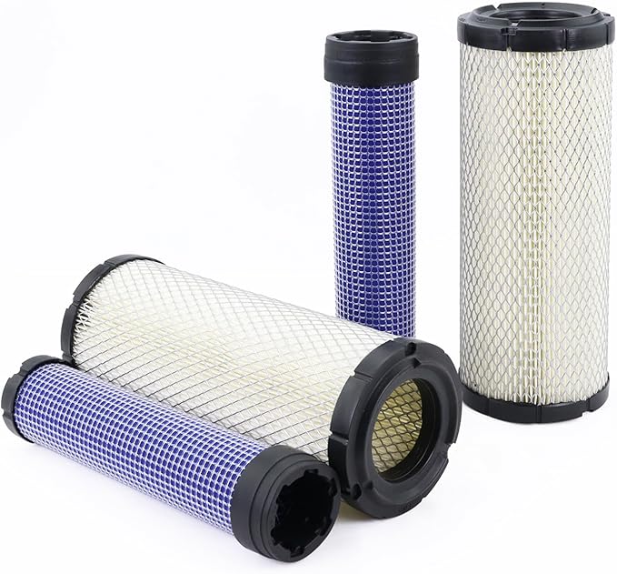 Kefly Inner & Outer Air Filter 11013-7044 11013-7045 Replaces Kawasaki 11013-7019, 11013-7020, Kohler 25 083 01, 25 083 04, Kubota TA040-93220, TA040-93230, John Deere M131802 M131803 (2 pcs)