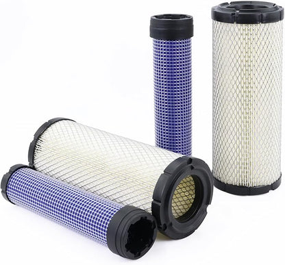 Kefly Inner & Outer Air Filter 11013-7044 11013-7045 Replaces Kawasaki 11013-7019, 11013-7020, Kohler 25 083 01, 25 083 04, Kubota TA040-93220, TA040-93230, John Deere M131802 M131803 (2 pcs)
