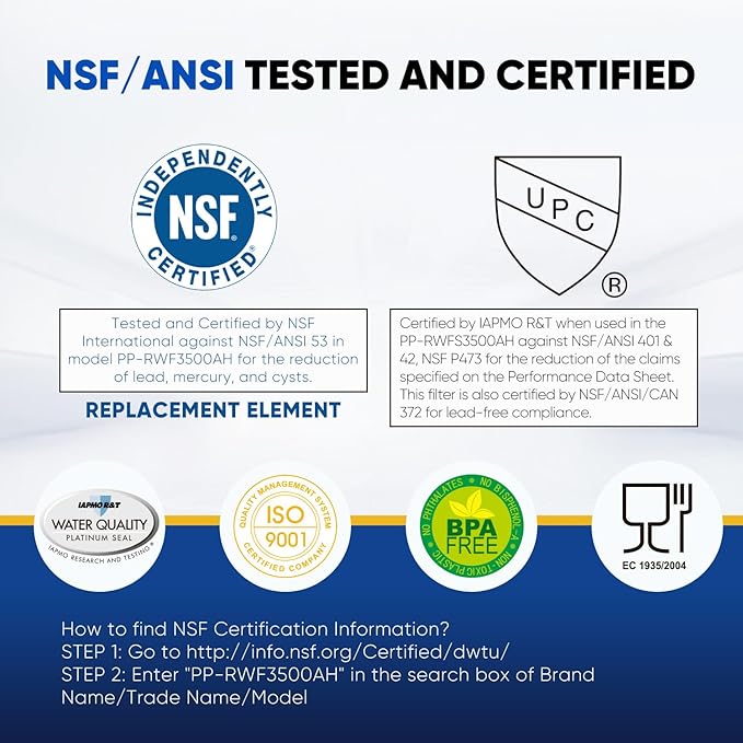 PUREPLUS LT800P NSF/ANSI 401, 53, 42 & NSF P473 Certified Certified Replacement for LG ADQ73613401, Kenmore 469490, 9490, ADQ73613402, ADQ736134, LSXS26326S LMXC23746S, LT120F, 2Pack