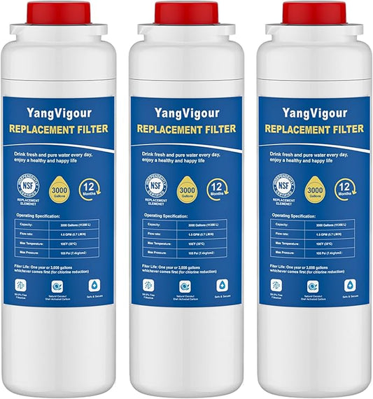 Water Filter Replacement Compatible with Elkay 51300C Water Filter, Compatible with EzH2O Filter, 51299C, 55898C, High Capacity 3000 Gallon (3 PACK)