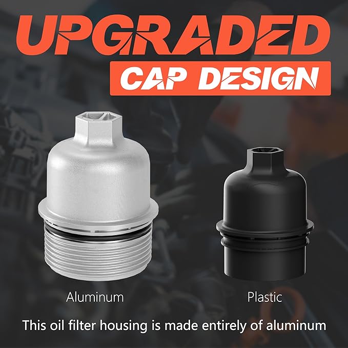 926-876 All Aluminum Engine Oil Filter Housing with Oil Cooler Sensors and Gaskets Fit for 2011-2016 Dodge Journey Charger Challenger Caravan Durango Avenger, Wrangler Grand Cherokee