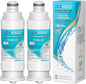 ICEPURE Alkaline DA97-17376B Refrigerator Water Filter Replacement for Samsung HAF-QIN/EXP, DA97-08006C, WD-F45, WS645A RS27T5200SR RS22T5201SR RF28R7201SR RF32CG5400SR RF23M8070SG, Enhances PH, 2Pack