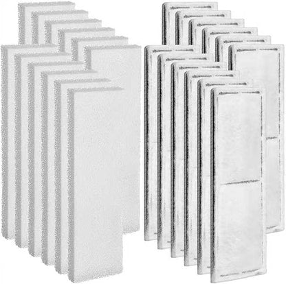 Pangda 24 Pcs Carbon Filter Foam Pads and Foam Filters Compatible with U3 Range of Internal Underwater Sponge Aquarium Underwater Filter Accessories for Internal Replacement Aquarium Fish Tank
