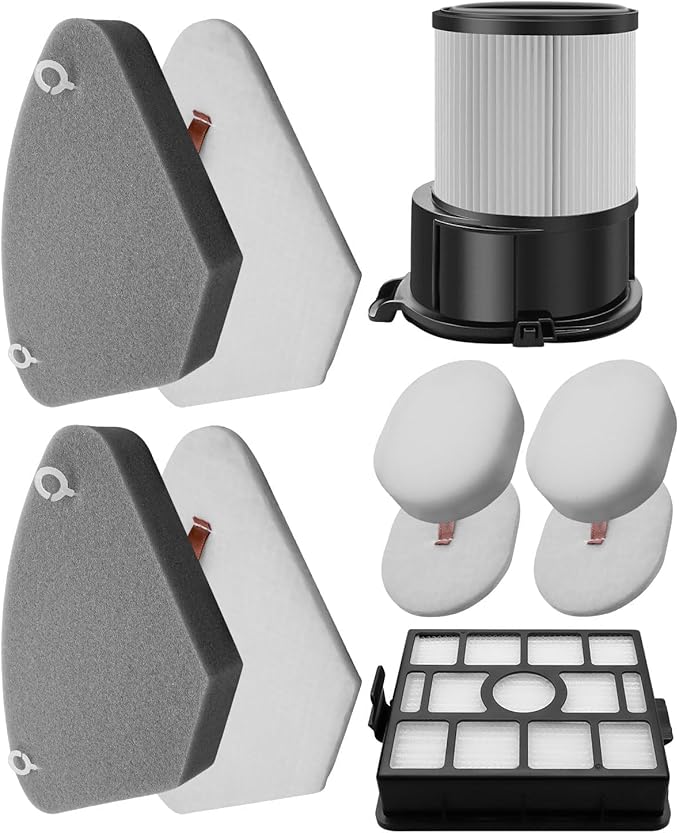 Auto-empty Dock Filter & Pre-motor Filter Assembly & Handheld Vacuum Post-motor Filter & Pre-moter Filters Fit for Shark IP3251 IP3251C IP3253, 10 PCS