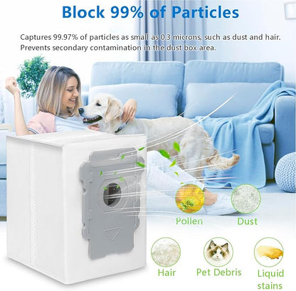 26 Replacement Parts for iRobot Roomba i7 i7+ i3 i3+ i4 i4+ i5 i5+ i6 i6+ i8 i8+ E5 E6 E7 Robot Vacuum Accessories, 2 Rubber Roller 8 Filters 8 Side Brushes 8 Vacuum Bags（NOT Fit the Combo J7+）