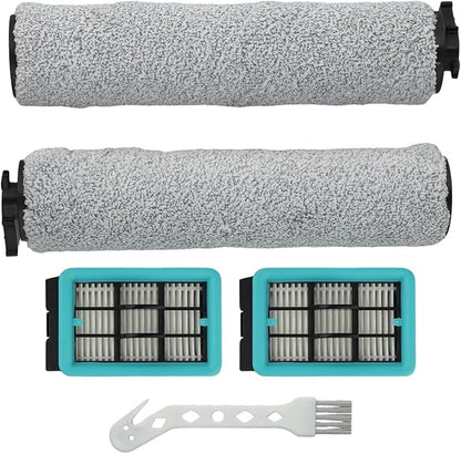 Replacement Vacuum Brush Roller Filter Set Compatible with for Bissell for CrossWave 3831 HF2 3845 3847 3848 Floor Scrubber Multi-Surface Wet Dry Vacuum Cleaner Parts Accessories with Cleaning Tool