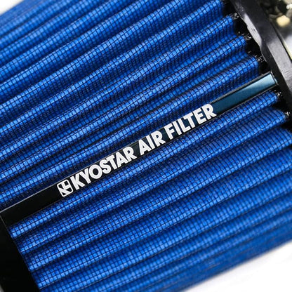 Universal 3" 76mm High-Flow Air Filter, Reusable Cone Cold Air Intake, High Performance, Washable, Clamp-On Car High Flow Dry Air Kit, Flange Diameter: 3 Inch, Filter Height: 6.4 Inch, Green