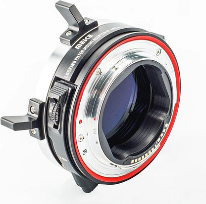 Meike MK-EFTR-C Drop-in Filter VND and Clear Filter Metal Auto-Focus Mount Adapter for Canon EF to Canon EOS R Series Cameras