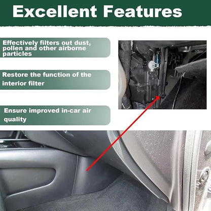 68223045AB Cabin Air Filter Cover Compatible with Jeep Cherokee 2.0L 2.4L 3.2L 2014 2015 2016 2017 2018 2019 Replace 68223045AA