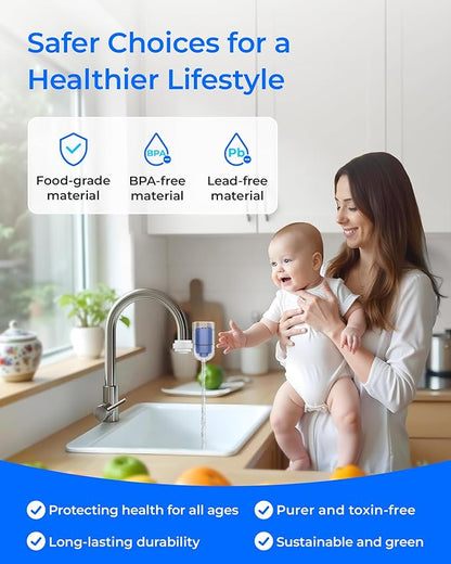 Waterdrop NSF Certified Water Filter, Replacement for All PUR®, PUR®PLUS Faucet Filtration Systems, Pur® RF-9999® Faucet Water Filter (2 Count), Model No.: WD-C08A