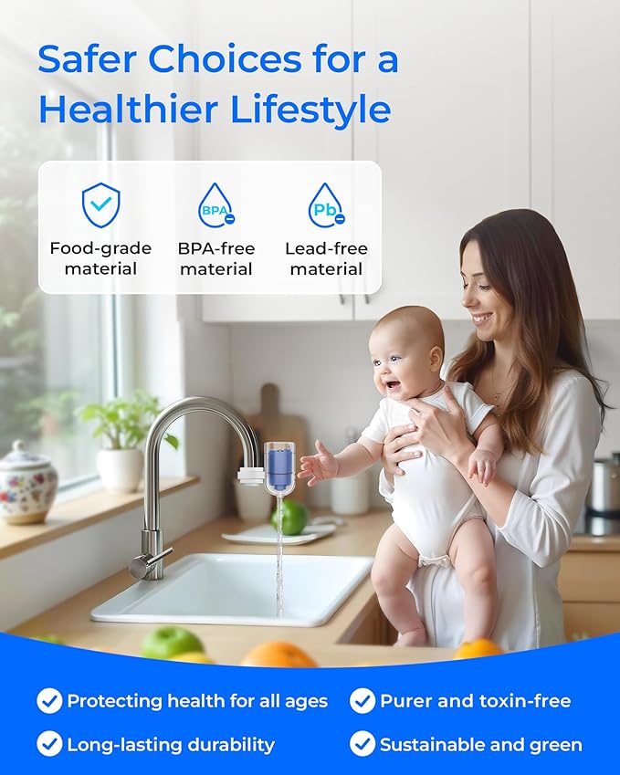 Waterdrop NSF Certified Water Filter, Replacement for All PUR®, PUR®PLUS Faucet Filtration Systems, Pur® RF-9999® Faucet Water Filter (3 Count), Model No.: WD-C08A