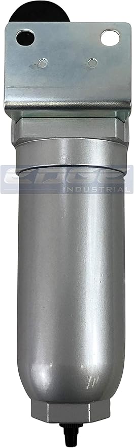 HEAVY DUTY INDUSTRIAL GRADE COALESCING FILTER WITH 0.01u MICRON ELEMENT, METAL BOWL, REMOVES 99.98% MOISTURE, VAPOR AND OIL FROM COMPRESSED AIR LINES, AUTO DRAIN (1/2" NPT, 11oz)