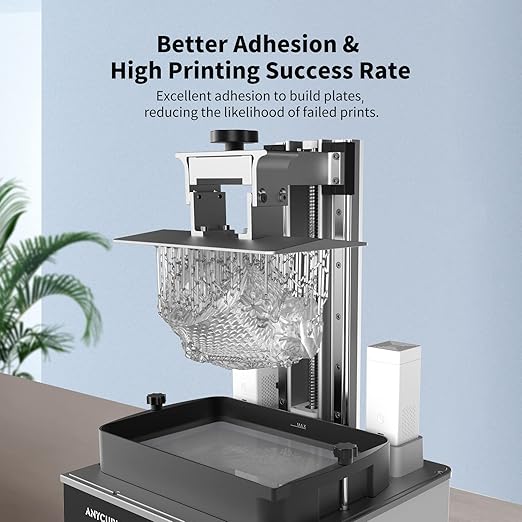 ANYCUBIC Water Washable 3D Printer Resin, 405nm High Precision UV-Curing 3D Resin, Low Shrinkage Standard Photopolymer Resin for 8K Capable LCD DLP Resin 3D Printer Printing (Clear, 1000g)