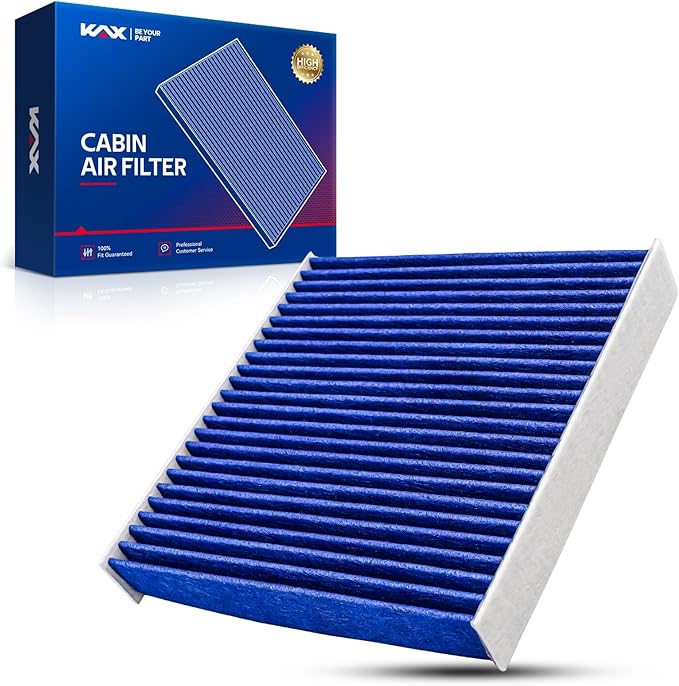 KAX Premium Cabin Air Filter with Dual Active Carbon, CF11924 Replacement for Fiat 500 2012-2019, Replace 68096453AA, Strong Adsorption Passenger Compartment Air Filter