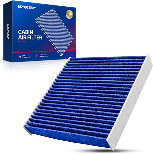 KAX Premium Cabin Air Filter with Dual Active Carbon, CF11924 Replacement for Fiat 500 2012-2019, Replace 68096453AA, Strong Adsorption Passenger Compartment Air Filter