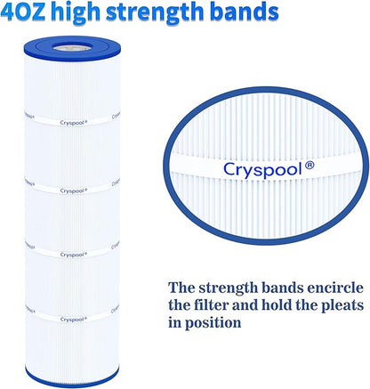Cryspool® 07072 Filter Compatible with CX880XRE, SwimClear C4030, C4025, C4020, PA106-PAK4, C-7488, FC-1226, 4×106 Sq. Ft Pool Filter Cartridge, 4 Pack
