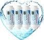 H&G lifestyles Calcium Inhibitor Filter for Misting System, Inline Garden Hose Water Softener, Reduce Hard Water Spots, Soften Water 3/4 GHT (Pack of 4)