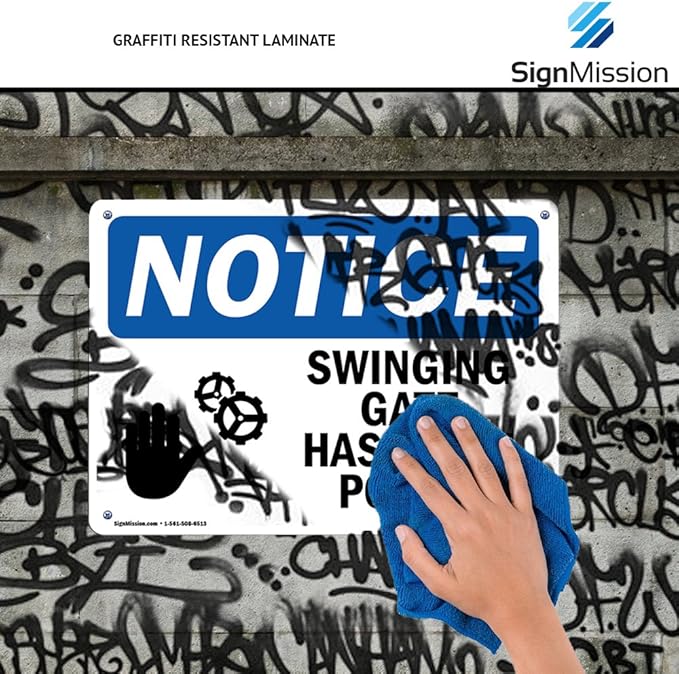 OSHA Notice Sign - Filtered Air Box Sticker End Up | Aluminum Sign | Protect Your Business, Construction Site, Warehouse & Shop Area | Made in The USA