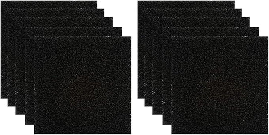 10 Pack Smoke Fume Absorber Filter, Activated Carbon Solder Fume Extractor Filters Solder Extractor Filter for Hakko/Xytronic/Aoyue Smoke Absorber (5 1/8” 5 1/8” 3/8”)