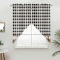 Swag Curtain Valances for Kitchen Windows,Farm Wooden House Black Buffalo Plaid Short Rod Pocket Window Valance,Western Star Swag Topper for Bedroom Living Room,2 Panels 36x36in