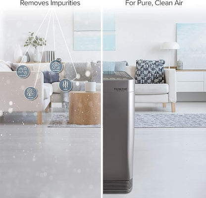 Nuwave OxyPure 5-Pack Genuine Replacement HEPA/Carbon Combo Filters, Removes Irritants, Pollutants & Odors, Produced & Sold by Original Manufacturer for OxyPure Models 47001, 47002, 47003, and 47004