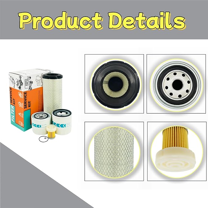 Filter Maintenance Kit TA040-93230 HH164-32430 6A320-59930 HH3A0-82623 Air/Oil/Fuel/Hyd Fit for K-bota L3800 L3700SU L3400 L3200 L2800 L2501 Tractors
