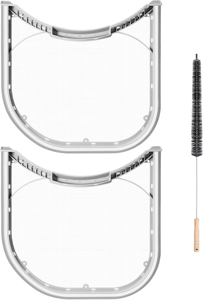 Patelai 2 Pcs 5231el1003b Dryer Lint Filter Replacement with Felt Seal Vent Cleaner Brush Compatible with Kenmore/LG Dryer Lint Screen Replacement Part #1266857, Ap4440606, Ps3527578, Dle2101w