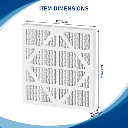 10 Pack HEPA550 Air Filter Replacement Set MERV-13 Compatible with AlorAir CleanShield HEPA 550, 13.7"×14.8"×0.8"