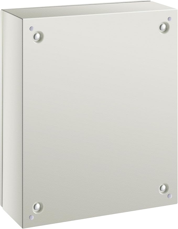 VEVOR NEMA Steel Enclosure, 20 x 16 x 6'' NEMA 4X Steel Electrical Box, IP66 Waterproof & Dustproof, Outdoor/Indoor Electrical Junction Box, with Mounting Plate