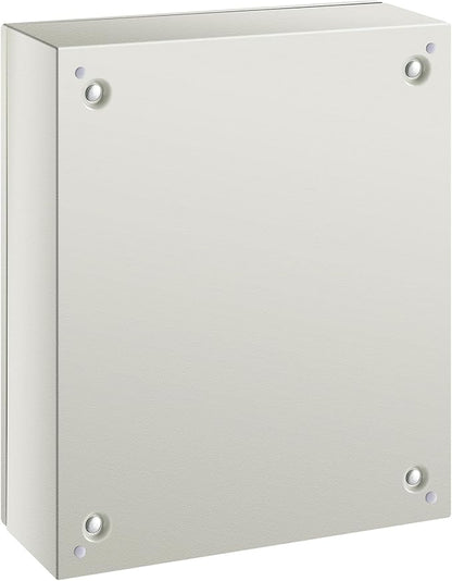 VEVOR NEMA Steel Enclosure, 20 x 16 x 6'' NEMA 4X Steel Electrical Box, IP66 Waterproof & Dustproof, Outdoor/Indoor Electrical Junction Box, with Mounting Plate