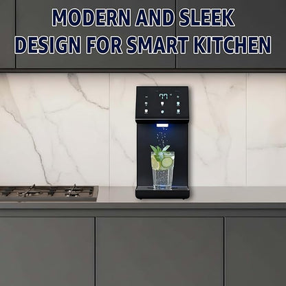 Ultra Instant Hot & Cold Water Dispenser - Bottleless Water Dispenser Countertop, Full Installation Kit, Quiet Multi-Stage Filtration + UV Sterilization - Black