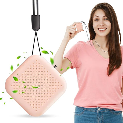 Portable Personal Air Purifier – Wearable Mini Air Purifier with 120 Hours Runtime | USB Rechargeable Filterless Ionic Device for Dust, Odor,Allergies,Smoke & Pollutants