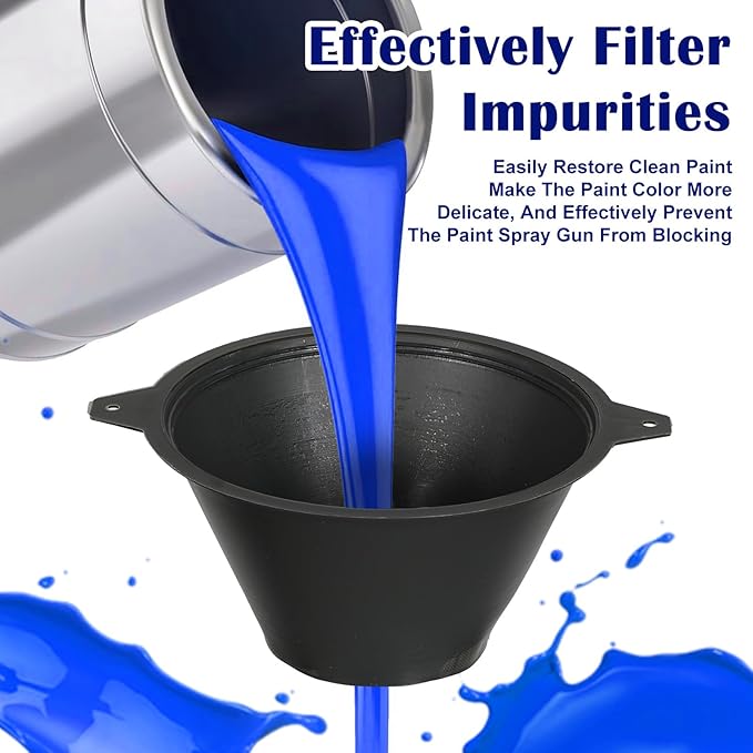 70 Pcs Paint Filter 100 mm Plastic Paint Strainer with Fine Nylon Mesh Reusable Industrial Nylon Filter for Oil, Water Based Oil Paints Food Residue