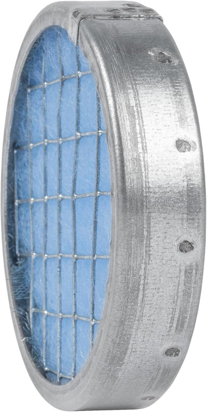 Vent Systems 4" Filter Replacement - Duct Filter - G4 Class Filtration Purifier System with Steel Mesh Screen - Air Vent Filters for Dust Collection/Air Purification - Rigid/Flexible Vent Hose