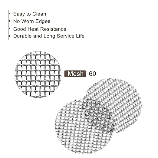 MECCANIXITY Pipe Screen Stainless Steel Screens, 3/4 Inch (19mm) Diameter for Pipe Filter, Pack of 100