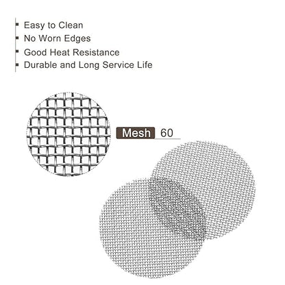 MECCANIXITY Pipe Screen Stainless Steel Screens, 3/4 Inch (19mm) Diameter for Pipe Filter, Pack of 100