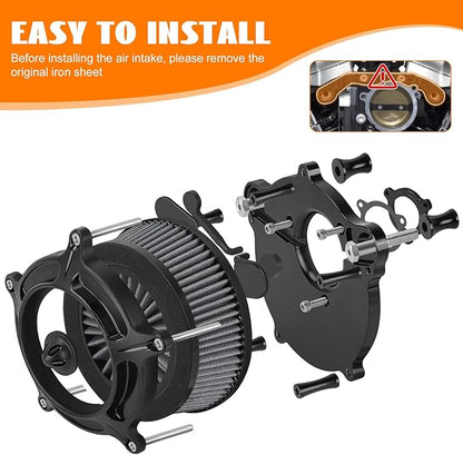 High Flow Air Cleaner Intake Filter Kit Air Filters Cover for Harley Milwaukee-Eight M8 Softail 2018-2025 Touring 2017-Later Except 23-Later FLHXSE FLTRXSE 24-Later FLHX FLTRX