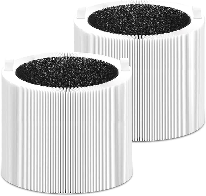 Blue Pure 411i/411a Max Replacement Filter Compatible with 411i/411a Max Smart Machine, Efficient Particle Dust Dander Filter&Odor Smoke Activated Carbon Filter for Home, Blue Pure F4MAX, 2 Pack