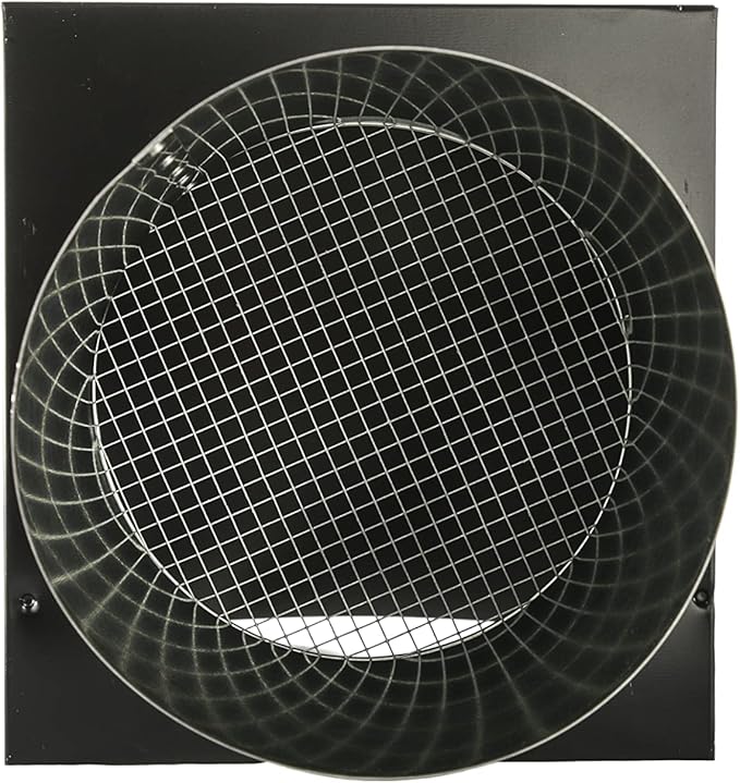 FAMCO Galvanized Steel Hooded Wall Vent with Screen, Used for Air Intake, Air Supply or Exhaust Applications