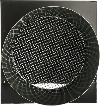 FAMCO Galvanized Steel Hooded Wall Vent with Screen, Used for Air Intake, Air Supply or Exhaust Applications