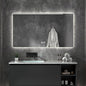 500 X800 mm Illuminated Backlit LED Bathroom Mirror, Wall Mounted Multifunction Bathroom Vanity Mirror with Lights and Demister Pad, Energy-Saving Illuminated Smart Mirror