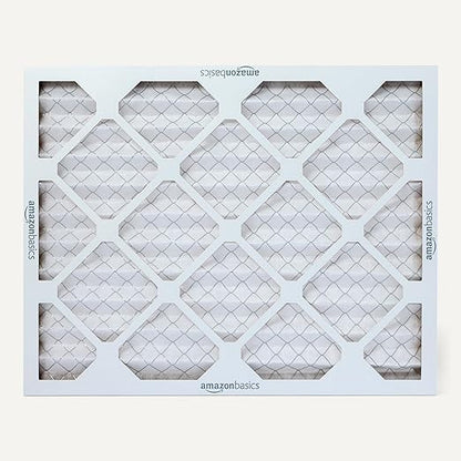 Amazon Basics MERV 5 AC Furnace Air Filter, Cardboard, 16x20x1 Inches, Pack of 6 (Actual Size: 15.75" x 19.75" x 0.75")