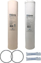 Home Master Whole House 4-Layer Sediment 25 Down to 1 Micron, Radial Flow GAC Carbon, 2 orings & Grease, 20gpm, Replacement Filter Set CsetBB2SmgC 20x4.5