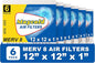 Maycold MERV 8 12x12x1 Furnace Air Filters (6-Pack), Pleated HVAC AC Filters – Actual Size 11.70” x 11.70” x 0.75”, For Residential or Office Use, Individually Wrapped in Plastic