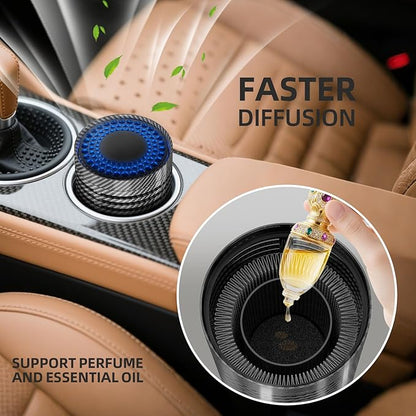 Car Air Purifier, Air Purifier for Car with True HEPA Filter Clean Air,Eliminate Dust,Odor,Portable Car Accessories Built-in Air Freshener and Perfume Diffuser for Traveling, Home, Office Use